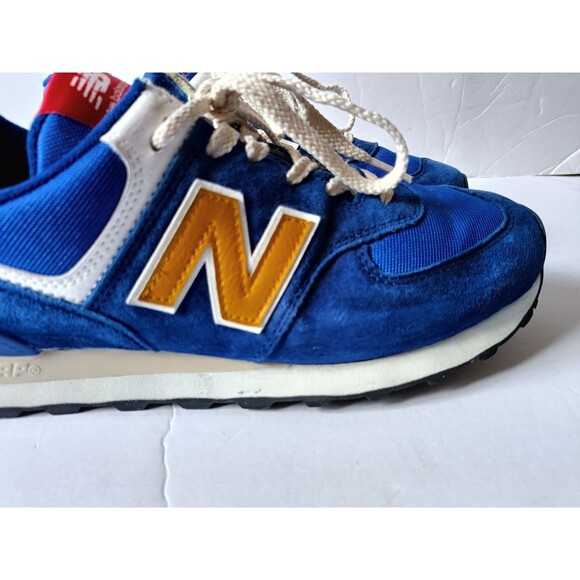 New Balance 574 U574HBG Mens Blue Suede Lace Up Sneakers Shoes Size 9 main image 5